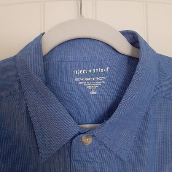 ExOfficio Men's BugsAway Baja Long Sleeve Shirt Blue Size XL - Picture 3 of 15